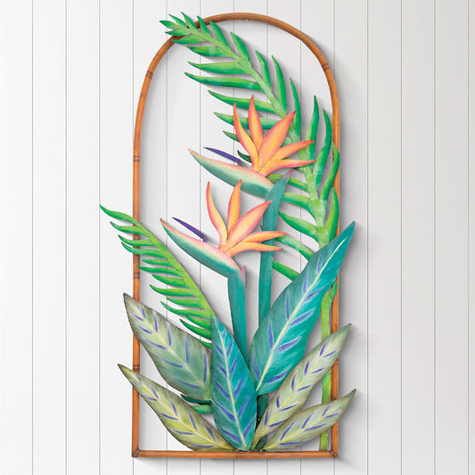 Bird of Paradise View Metal Wall Art - OVERSTOCK - OUT OF STOCK