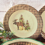 Aspen Heights Wildlife Melamine Dinner Plates - Set of 4