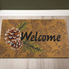 Pinecone Welcome Coir Doormat