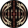 Horse Blanket Black Rug - 8 Ft. Round