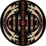 Horse Blanket Black Rug - 8 Ft. Round