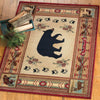Wooded River Bear Rug - 4 x 5