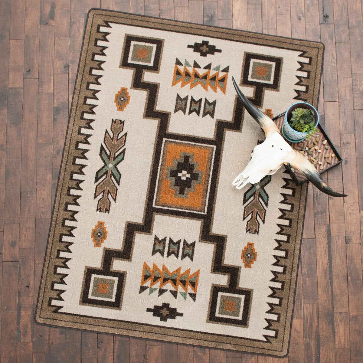 Canyon Shadow Saddle Rug - 3 x 4