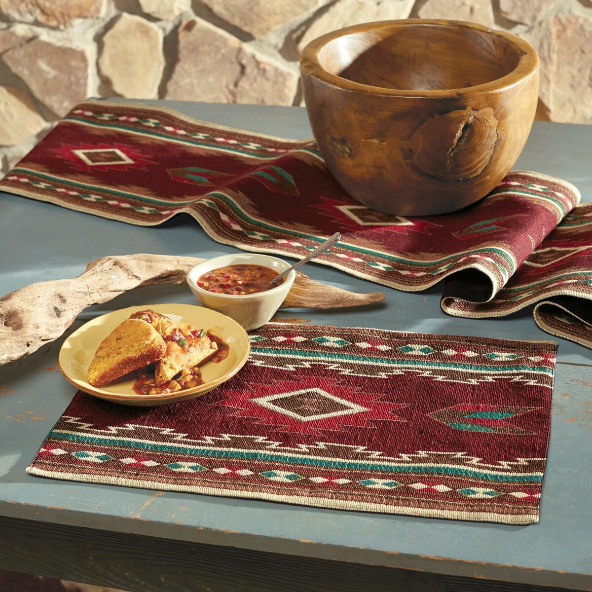 Burgundy Taos Placemat- SALE - OUT OF STOCK UNTIL 10/07/2026