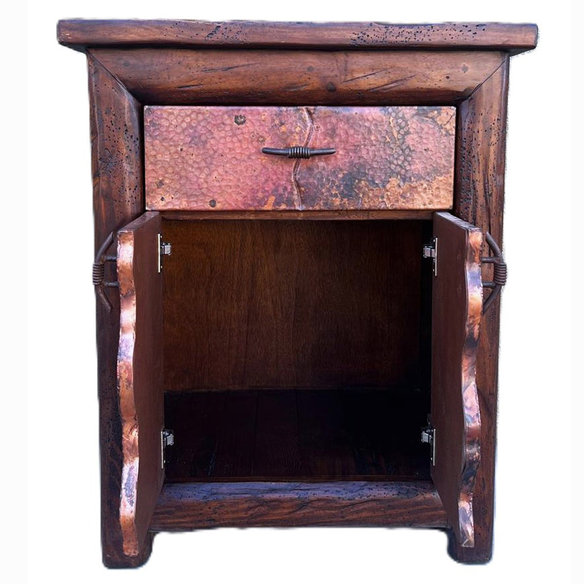 Rifted Copper Side Table