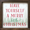Merry Christmas Forest Wood Sign