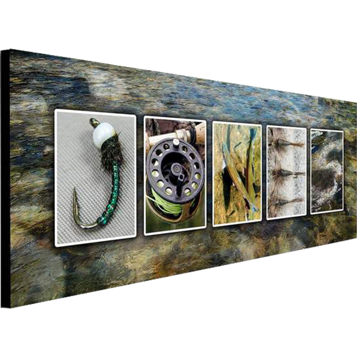 Stream Fishing Personalized Stretched Canvas - Large