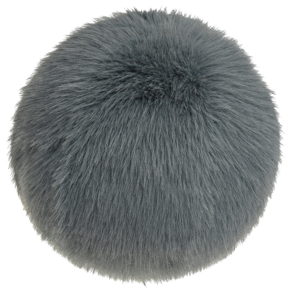 Cozy Cabin Circle Throw Pillow - Gray