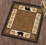 Black Bear Grove Rug - 8 Ft. Square