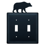 Wrought Iron Bear Double Switch Cover - OUT OF STOCK UNTIL 07/10/2026