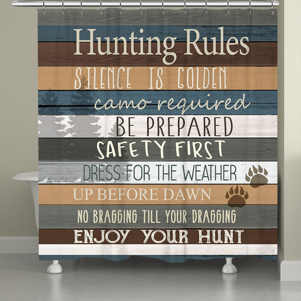 Hunting Advice Shower Curtain