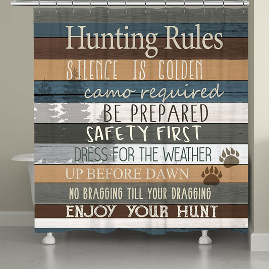 Hunting Advice Shower Curtain
