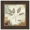 Square Silver Leaves III Framed Print