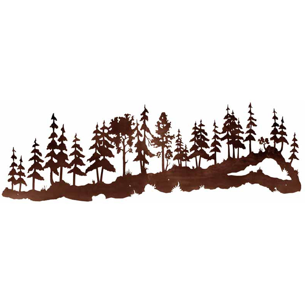 Woodland Pines Wall Art - 84 Inch