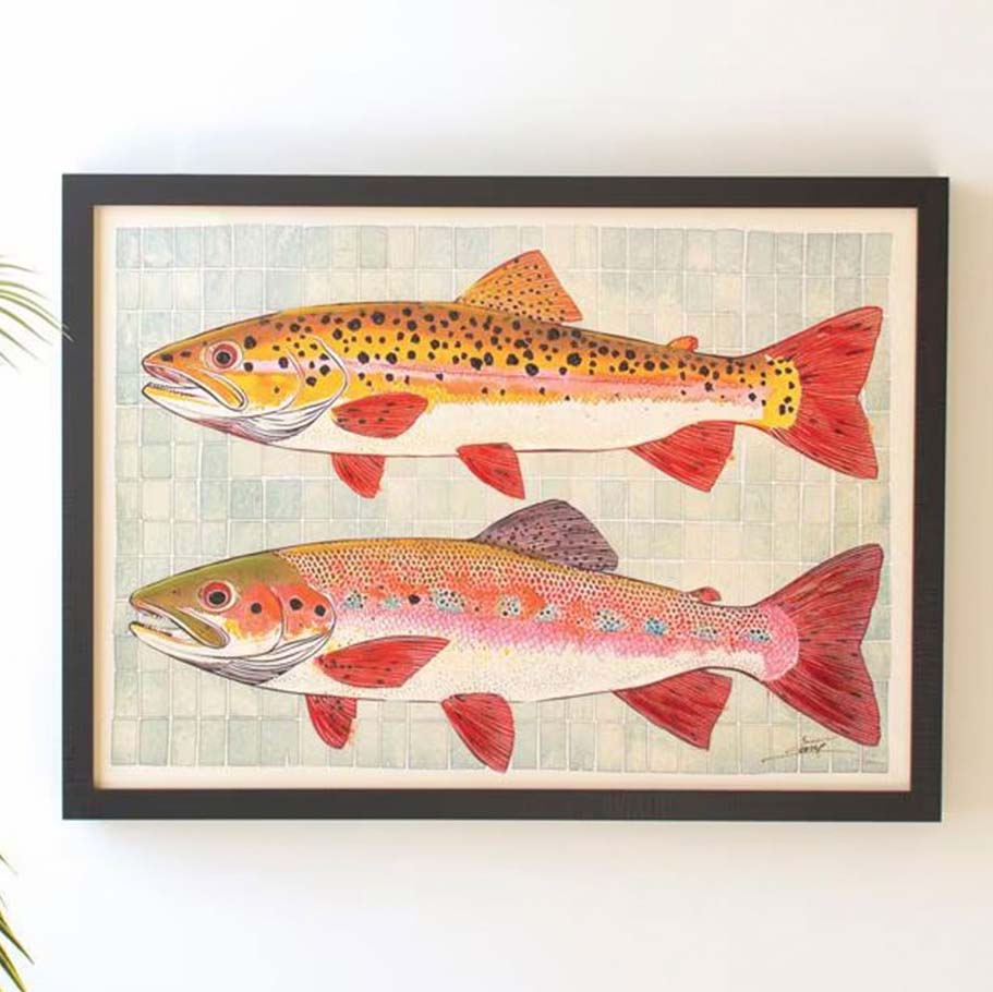 Sundown Fish Framed Wall Art