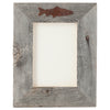 Aged Barnwood & Rust Fish 4 x 6 Frame