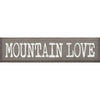 Mountain Love Wood Sign