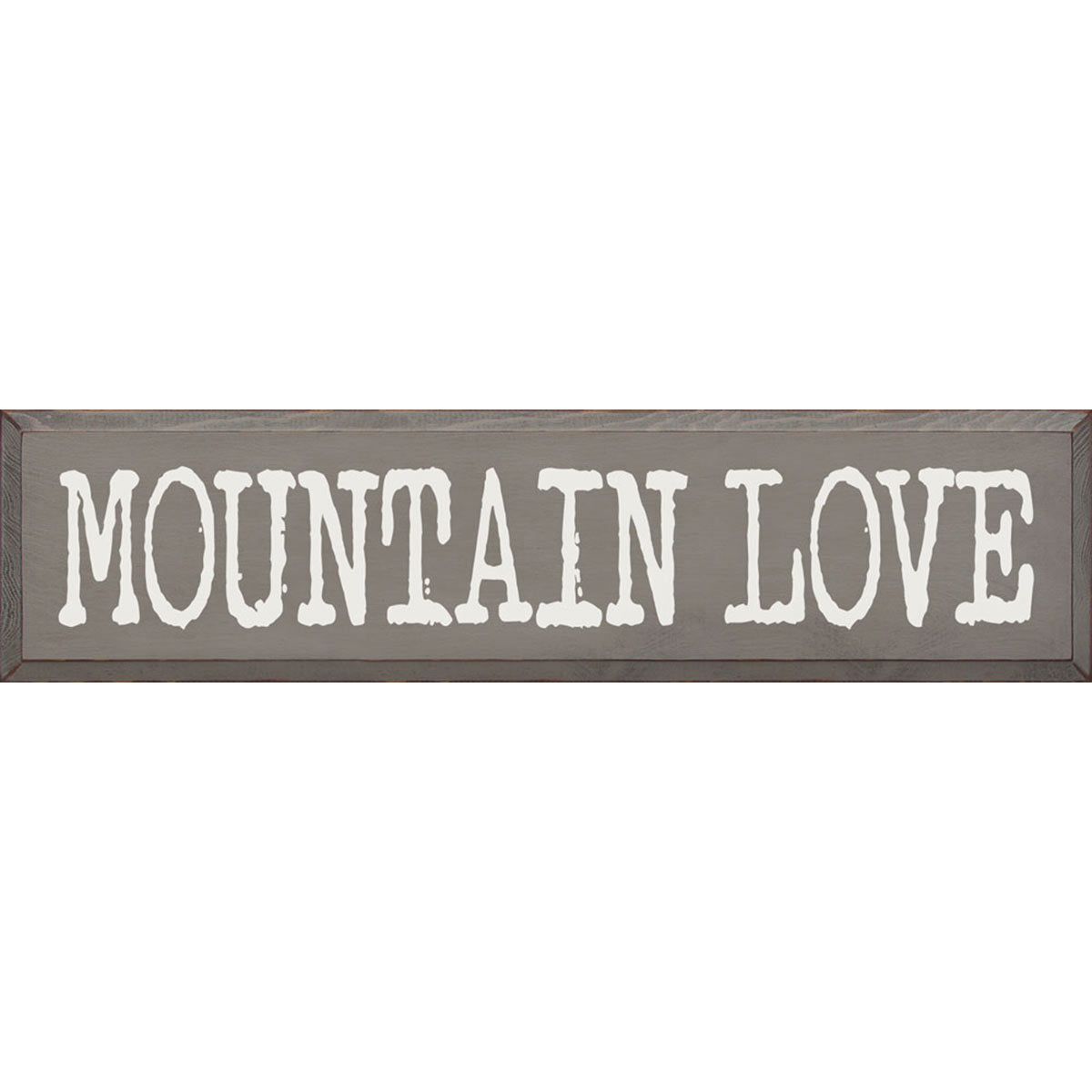 Mountain Love Wood Sign