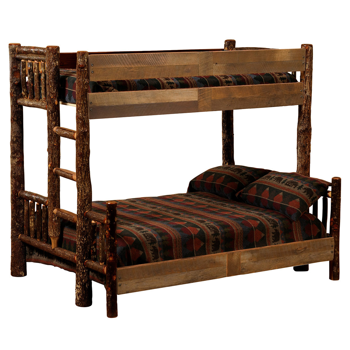 Appalachian Lodge Full/Twin Bunk Bed - Ladder Right