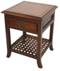 Nightstand with Braided Shelf
