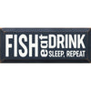 Fish Instructions Wood Sign