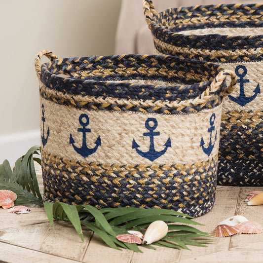 Anchor Braided Utility Basket - Medium - OVER - OUT OF STOCK