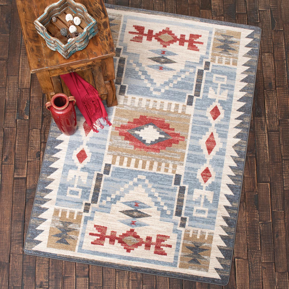 Tribal Beads Rug - 8 x 11