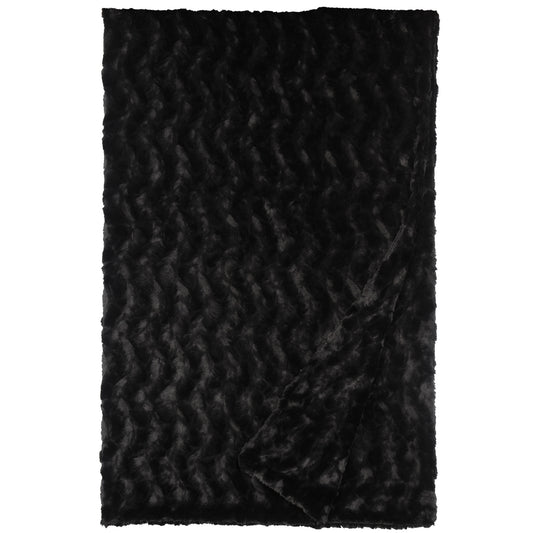 Obsidian Cuddle Fur Throw