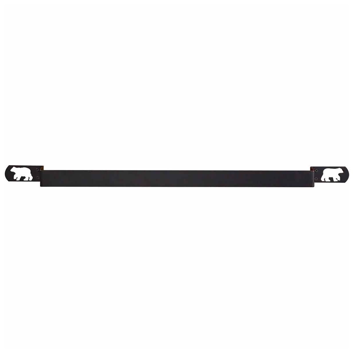 Cutout Bear Silhouette Towel Bar - 24 Inch