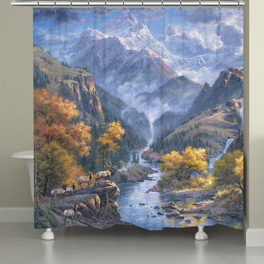 Autumn Stream Shower Curtain
