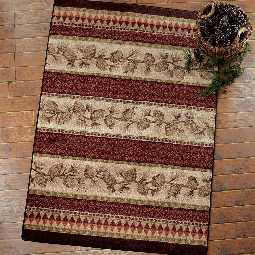 Burnished Pilgrim Pinecone Rug - 5 x 8