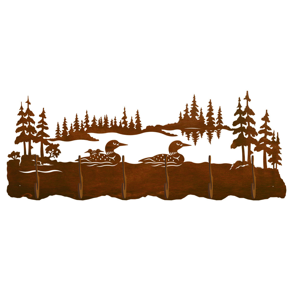 Loon Scenic 6 Hook Coat Rack