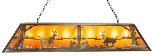 Dappled Deer Oblong Pendant Light