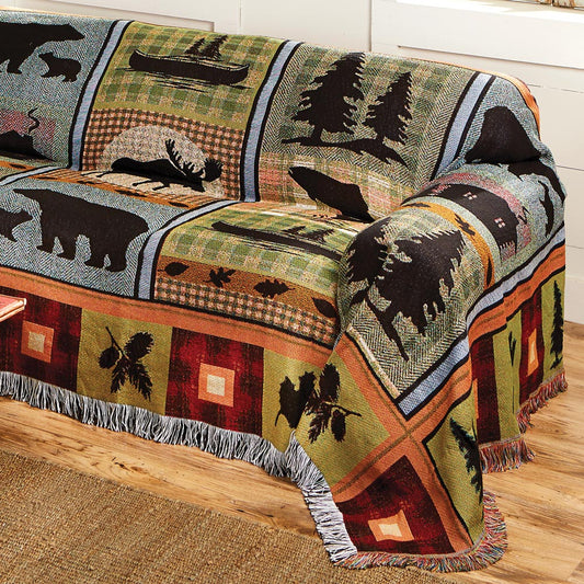 Moose & Bear Lake Tapestry Chair Cover - CLEARANCE