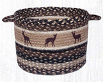 Rustic Deer Utility Basket - Medium