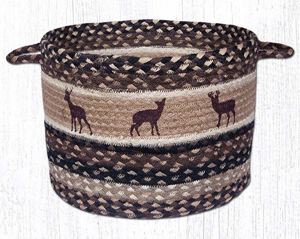 Rustic Deer Utility Basket - Medium