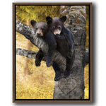 Bear Cub Love Personalized Framed Canvas - Large