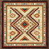 Angel Fire Tan Rug - 8 Ft. Square