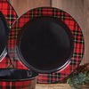 Lumberjack Plaid Salad Plate - Set of 4