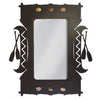 Canoe and Paddles Metal Art Mirror