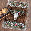 Floral Steer Skull Rug - 4 x 5