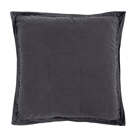 Charcoal Euro Sham - OVERSTOCK