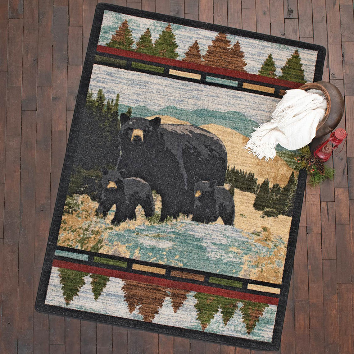 Black Bear Foothills Rug - 3 x 4