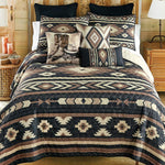 Western Mocha Quilt Bed Set - Queen