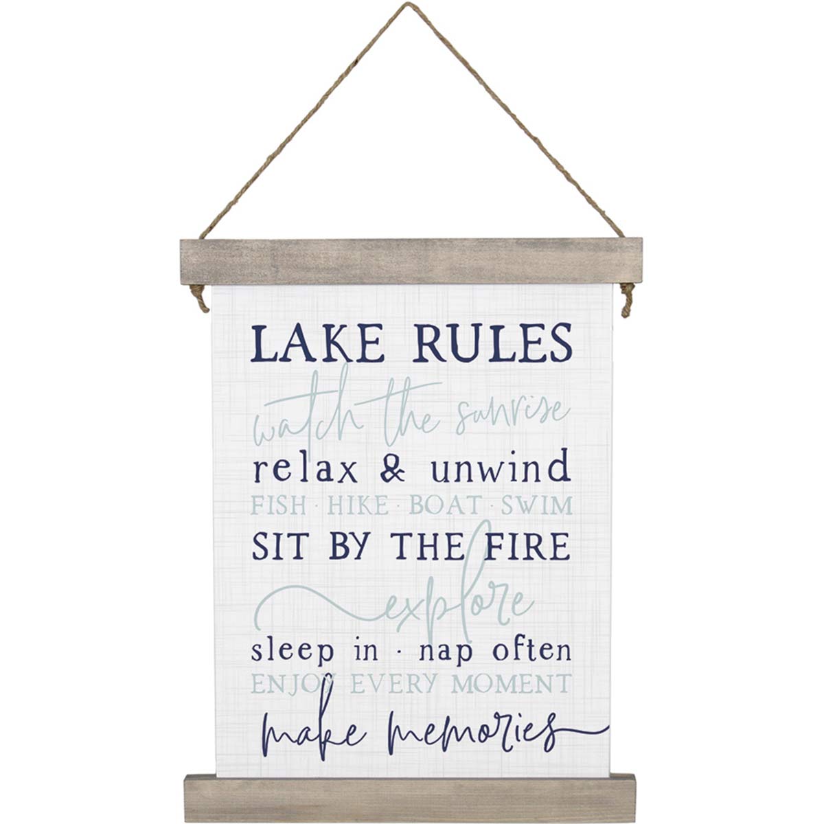 Lake Rules III Wall Art