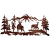 Deer Family Metal Wall Art