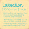 Lakeation Wood Sign
