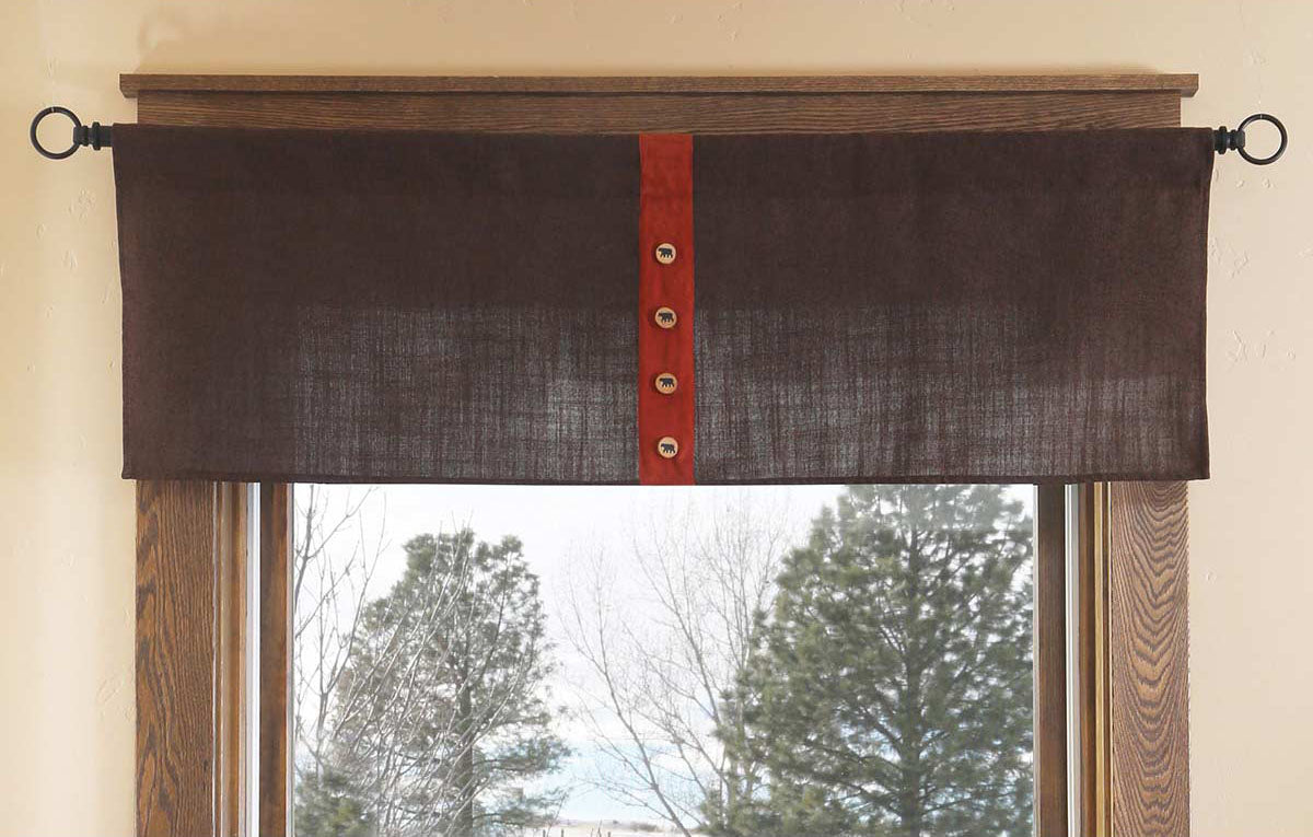 Bear Button Valance