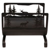 Deer Scene Wood Holder