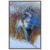 Fading Wolf Framed Canvas